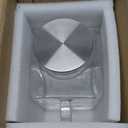 1 Gallon Square Glass Pitcher with Lid and Spout, Borosilicate Glass Carafe for Hot/Cold Drink, Water Pitchers with Handle for Fridge, Extra Large Jug for Iced Tea, Coffee, Juice, Beverage