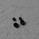 6AN Female Tube Nut and Sleeve For 3/8 (9.52mm) OD alloy Tube Hose Line Fitting Aluminum Hardline Adapter, Black, Pack of 2