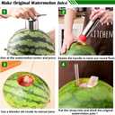 2 x Stainless Steel Watermelon Cutter - Easy To Juice- Watermelon Puncher with Round-Shape Slice - Creative Melon Opener - Making Juicing Accessories