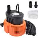 AgiiMan Pool Cover Pump Above Ground - Submersible Swimming Sump Inground Pump, Water Removal with 16' Drainage Hose and 25 Feet Power Cord, 850 GPH, 2 Adapters
