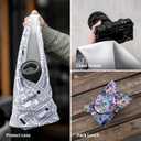 PGYTECH Protective Wrap, Anti-scratch Lens Camera Wrap, Lens protector, Magic Self-Adhesive Cloth Protective Camera Wrapper for DSLR/Camera Lens/Phone/Accessories (13.7 x 13.7 inch, Geometry)