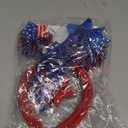 4 PCS Patriotic Party Accessories - Independence Day Headband, Star Sunglasses, Red White Blue Party Favors and Memorial Day Supplies, Missing One Star Sunglasses