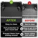 TripleAliners Truck Mat Compatible with 2007-2018 Chevy Silverado/GMC Sierra 1500 5.8FT Accessories, Truck Bed Mat Heavy Duty Custom Fit All Weather Protection TPE Pickup Liner, 2007 New Body Only