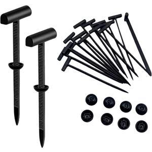 50 PCS Universal Nylon Cable Tie Buckle for Car,Heavy Duty Self-Locking Zip Ties Holder with Pin & Button Design,Self-Locking Ties Holder,Bumper Retainer Clips Car Rivets Fasteners for Auto Repairing, 4 Pack 