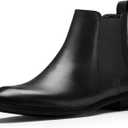 CGRRBW Men's Chelsea Boots Suede Leather Casual Boots for Men | Suede with Elastic Gores for Easy Slip-on, Perfect for Casual Wear, Office or Dress Occasions (10, Black)
