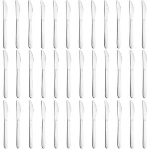 36-Piece Butter Knives, Dinner Knife Set (9 Inches), Food Grade Stainless Steel Table Knife, Knives Silverware for Home/Restaurant/Kitchen, Dishwasher Safe & Mirror Polished