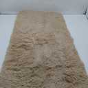 Soft Runner Rugs for Bedroom Hallways, 2x4 Beige Fluffy Shag Throw Area Rug Non Slip for Bedside Dorm, Long Shaggy Furry Carpet for Nursery Living Room