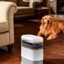 Bathroom Trash Can with Lid, Slim 2.3 Gallon Vacuum adsorption Garbage Bin, Narrow Press Top Waste Basket for Odor Control & Dog Proof for Bathroom Bedroom Office Home