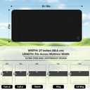 Grounding Mat for Bed, Grounding Mat for Sleeping, Tear-Resistant PU Leather Grounding Pad with Cord, Mattress Size Grounding Mat King (27"x78", Charcoal)