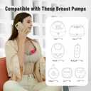 Phanpy Wearable Breast Pump Milk Collector Cup S2, Original Phanpy Breast Pump Replacement Accessories, 24 mm Flange and 20mm Insert Included, 12 oz / 360 ml, 2 Piece