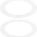 PATIKIL 8.27" ID 10.43" OD Goof Rings for Recessed Light, 2 Pack Matte White Goof Metal Trim Ring Lighting Fixture for Ceiling Wall Recessed Can Downlights