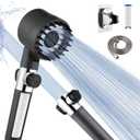 Shower Head with Filters for Hard Water,Handheld Shower Head with Off Switch,Detachable Filtered Showerhead with Hose for RV Camper (Gun Grey)