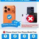 BXYJY for iPhone 17 Pro Max Case Wallet with Card Holder (4-5 Cards), Slide Camera Cover, Military Grade Drop Shockproof, Heavy Duty Rugged Women Men Phone Case for iPhone 17 Promax 6.9" 2025, Blue