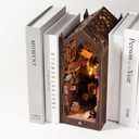 DIY Miniature Book Nook Dollhouse Room Kit for Teens and Adults-Magic Library