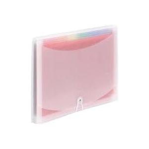 Smead Desktop Poly Expanding File Folder Organizer, Accordion File, Paper Document Storage, 12 Pockets, Flap and Cord Closure, Letter Size (70723)