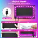 TV LED Lights, 16.4ft for 55-70 Inch, Backlight That Sync With TV, APP Remote Control USB Strip for Bedroom Christmas Room Decor (Multicolor)