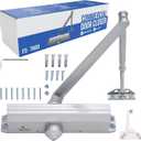 FORTSTRONG Commercial Door Closer Heavy Duty (Silver) - Automatic Door Closer - UL Listed Grade 1 ADA Hydraulic Door Closers Commercial Certified - FS-7600