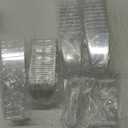 EASERCY 50 Pack 3 oz Square Mini Dessert Cups with Lids and Spoons Clear Dessert Shooter Cups with Spoons Parfait Cups with Lids Appetizer Cups for Party Small Plastic Dessert Cups for Pudding