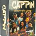 Kinfolk Cappin Bold Adult Drinking Card Game of Truths and Lies, Challenge Your Bluffing Skills, and Honor Black Excellence While Sharing Unfiltered Fun, Pack Of 4