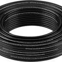 1/4 Dot Air Line 0.25" Od 100 Feet Saej844 Nylon 1/4 Hose Dot Approved For Air Tubing Air Brake System Or Fluid Transfer 1/4" Air Hose (100 Feet 1/4 Air Line) (Black)