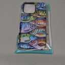 Case for iPhone 14(Compatible with MagSafe),Soft TPU+Hard Acrylic 2-in-1 Matte Phone Cover for Men,Shockproof Anti-Scratch Protective Case for iPhone 14-Oil Painting Fish