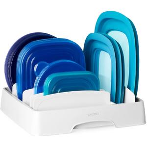 YouCopia StoraLid Adjustable Food Container Lid Organizer for Kitchen Cabinet Storage, Medium Classic Edition