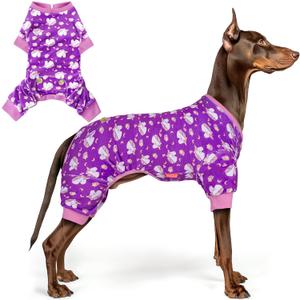 KYEESE Dog Pajamas for Large Dogs Unicorn Soft Material Stretchable Dog Pajamas Onesie Pet Pjs Dog Clothes, M