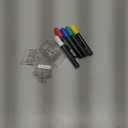 Queen Bee Marking Kit - 5 Standard Colors Marker Pen Set with 4 Clear Plastic Queen Catcher Clips, Safe Gentle Queen Bee for Beekeeping Beginners