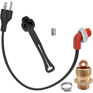 Block Heater Kit Fits for Kubota B26 B20 B1550 B1700 B1750 B2100 B2620 B3030 B6200 Models Replaces OEM Part # 70000-73274