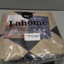 Lahome Colette Checkered Easy Jute Runner Rug, 2x8 Hallway Kitchen Runner Rug Non Slip Washable Outdoor Carpet for Entryway Indoor, Checkerboard Black Indoor Outdoor Carpet for Hallway 8ft Entry