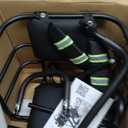 Upgraded Rear Child Bike Seat,Back Mount Kid's Bike Seat with Foot Pedals Back Rest Handrail, Designed for Children Aged 18 Month to 8 Years Old,Easy Installation