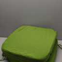 idee-home Outdoor Chair Cushions Set of 2, 19" x 19" x 3" Thick D-Shaped Patio Furniture Outdoor Seat Cushions Waterproof with Ties, Dining Pads (Green)