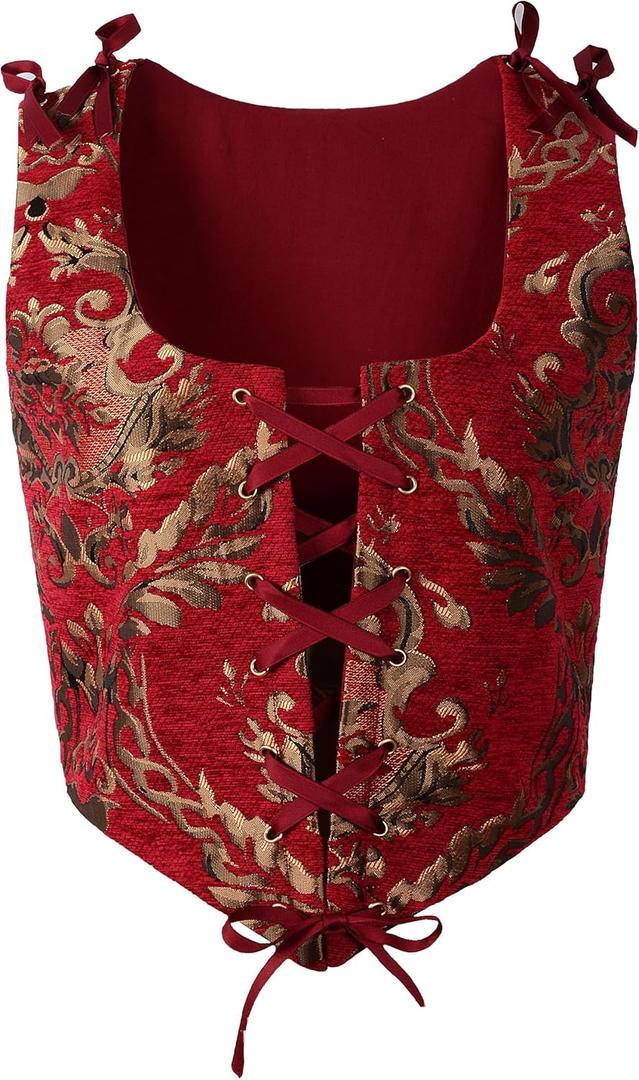 Renaissance Corset Ren Faire Bodice Celtic Pirate Medieval Steampunk, Small