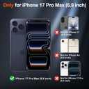 SUPFINE Magnetic for iPhone 17 Pro Max Case with Screen Protector (Compatible with MagSafe)(Military Grade Drop Protection) Translucent Matte Shockproof Phone Cover,Starry Orange