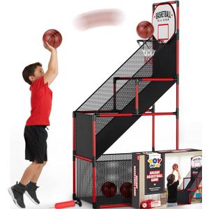 TOY Life Basketball Arcade Game Indoor for Kids - Basketball Shooting Game for Boys Age 4 5 6 7 8, Portable Basketball Hoop Arcade Set for Boys 8-12