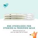 Amazon Brand - Mama Bear Breastmilk Storage Bags, Pre-Sterilized, BPA Free, Double Zips, for Refrigeration and Freezer Storage, 100 Count, 6 fl oz