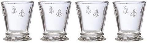 La Rochre French Bee Tumbler 10 Ounce, Set of 4