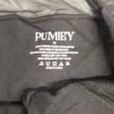 PUMIEY Mesh Bodysuit for Women Crew Neck Long Sleeve Body Suits Sexy Sheer Tops Smoke Cloud Pro Collection (Medium, 01 Jet Black)