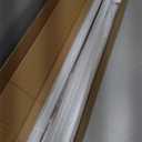 White Tension Curtain Rod 41-126 In,Outdoor Curtain Rod | No Drilling for Window,Heavy Duty Shower Rod,Rod Diameter 1.26In-One-bond stretching