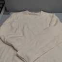 Saodimallsu Womens Oversized Tunic Sweaters Long Sleeve Crew Neck Chunky Knit Slouchy Casual Pullover Sweater Tops (Large, Apricot)