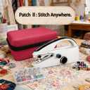Handheld Sewing Machine, Two-Speed Portable Mini Sewing Machine for Beginners, Electric Handheld Sewing Machine with Red Case & Accessories. DIY Home & Travel Sewing kit for adults.White