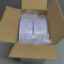 bUCLA 100PCS White Plastic Plates-10.25inch Disposable Dinner Plates-Premium Party&Wedding Plates