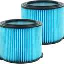 VF3500 Replacement 3-Layer Filter Compatible with riged VF3500 3-4.5 Gallon Vacuum Cleaner WD4050 WD4070 WD4522, 2 PACK
