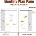 2 x Heture Academic Planner 2025-2026 , Monthly and Weekly Calendar Planner, Jul 2025 - Jun 2026 Planner For Women & Men, A5 (6.5" x 8.5"), Teacher Student Planning Book with Tabs, Ideal for Office School - (Brown 1 Pack