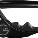 G7th Performance 3 Guitar Capo - Steel String Satin Black - 52mm - Adaptive Radius Technology, Precise Tuning, Unique Tension Control for Easy One-Handed Use - 6 String Acoustic or Electric Guitars