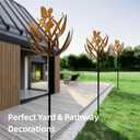 Aombzzj Wind Spinner for Yard and Garden Metal Kinetic Wind Sculptures for Outdoor Decorations(63 x 12.99 inches)