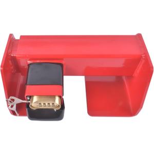 Heavy Duty Cargo Door Lock for Semi Trucks & Containers - Combination Security Lock, Tamper-Resistant Design, Fits Vertical Bars 9-3/4-16 Apart, Mustrod