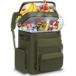 Backpack Cooler Insulated Leak Proof for Men Women 50 Cans Soft Cooler Backpack Insulated Waterproof Large Capacity Coolers Bag Portable for Lunch Camping Travel Picnic Hiking Green