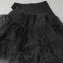 Bbonlinedress Women's 50s Petticoat Skirt Vintage Tutu Crinoline Underskirt 25" (Medium, Black)