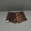 SHENHE Women's Glitter Sequin Leopard Shorts Low Rise Sexy Rave Club Booty Shorts Hot Pants (Brown)